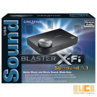 Внешняя USB Зв карта Creative Sound Blaster X-Fi Surround 5.1 PRO