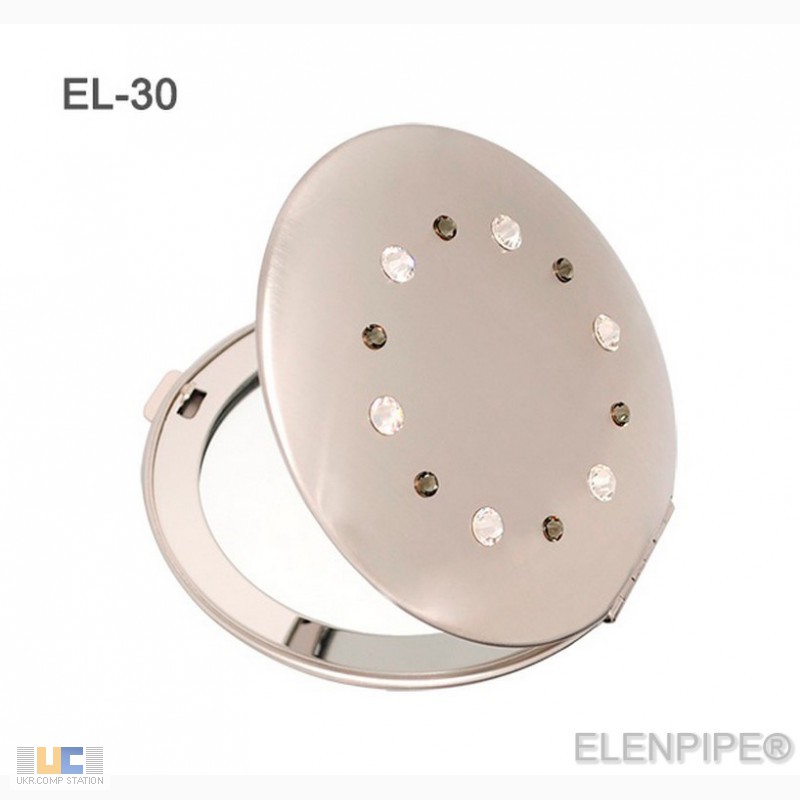 Фото 14. Металлические зеркальца EL-30 EL-37 украшены вручную кристаллами Swarovski Elements