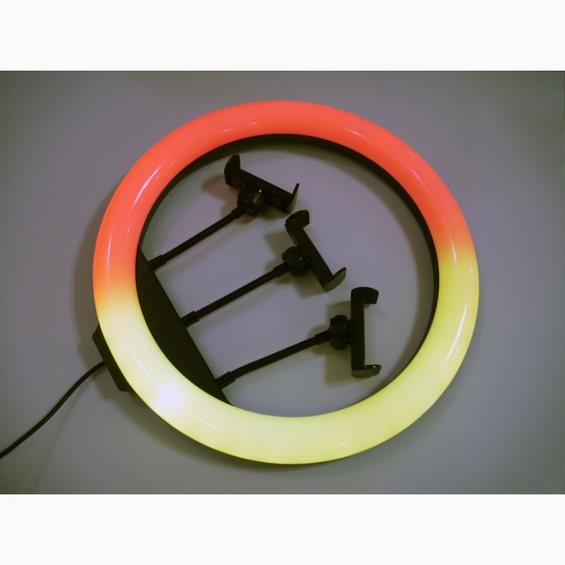 Фото 12. Кольцевая LED лампа RGB MJ36 36см 3 крепл.тел USB