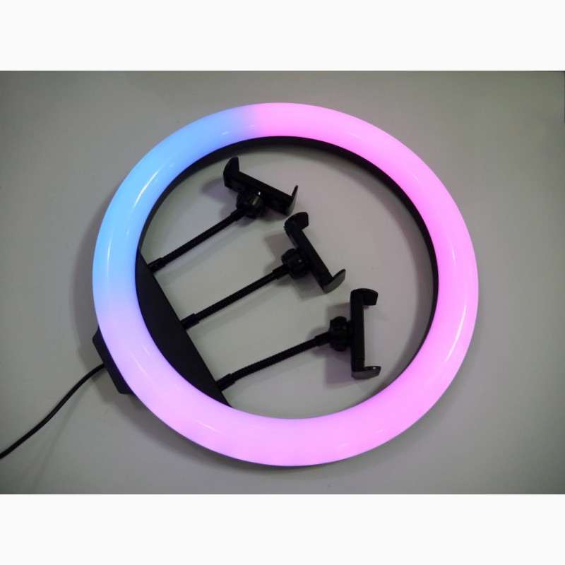 Фото 13. Кольцевая LED лампа RGB MJ36 36см 3 крепл.тел USB