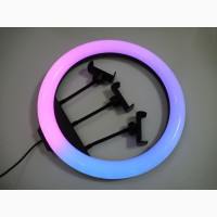 Кольцевая LED лампа RGB MJ36 36см 3 крепл.тел USB