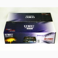 Усилитель UKC AV-316BT - Bluetooth, USB, SD, FM, MP3! Караоке 2х канальный