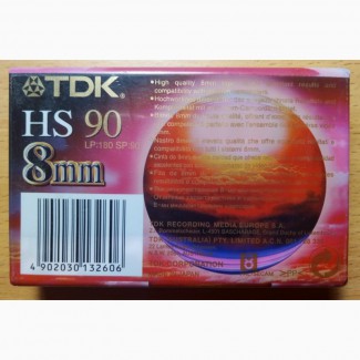 Кассета 8мм TDK HS90, для видеокамер