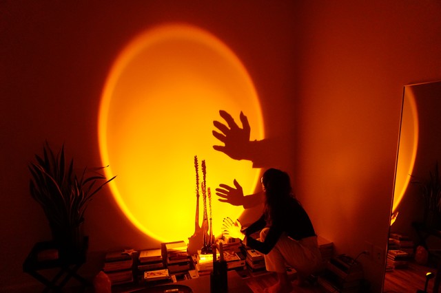 Фото 2. Лампа LED для селфи еффект солнца (13см)