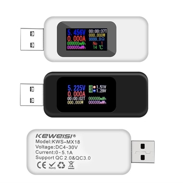 Фото 3. USB тестер, многофункциональный, Keweisi KWS-MX18, новый
