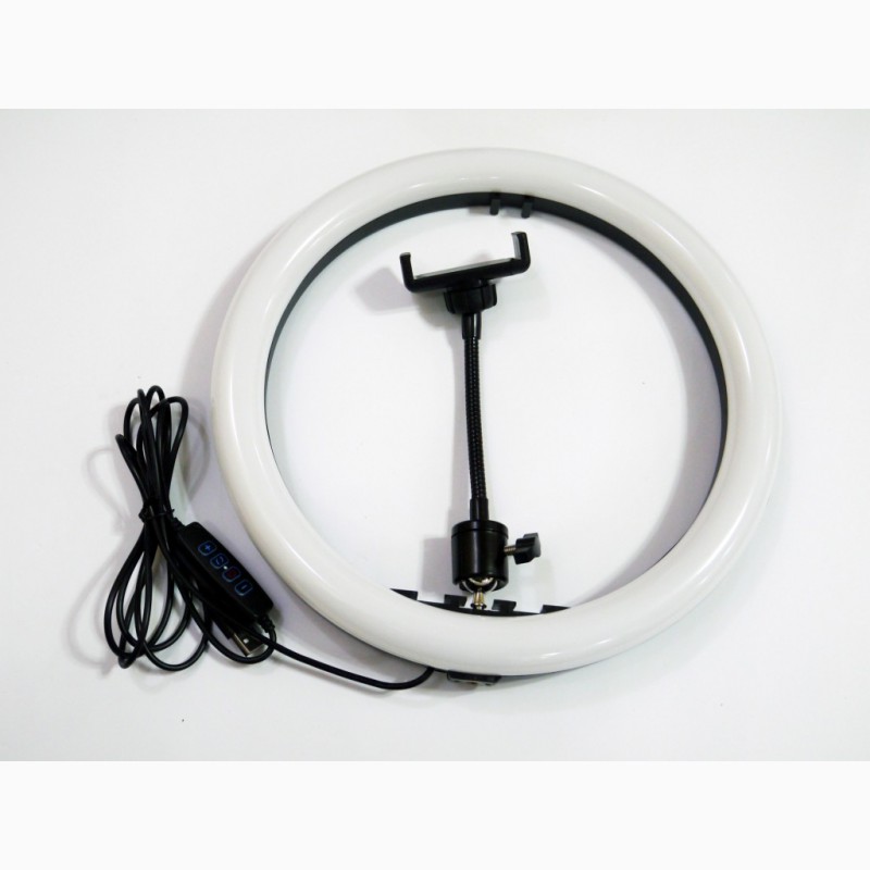 Фото 5. Кольцевая LED лампа SMN-12 30см 1 крепл.тел USB
