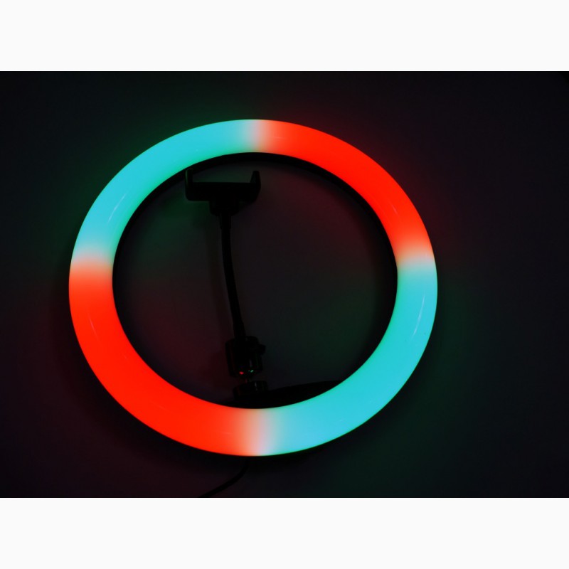 Фото 4. Кольцевая LED лампа RGB MJ33 33см 1 крепл.тел USB