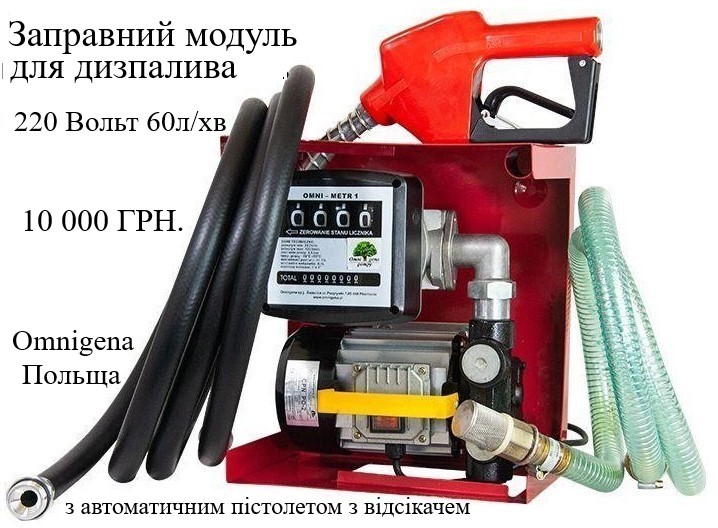 Фото 7. МініАЗС на єврокуб для дизельного палива бензину масел 220В, 12В, 24В
