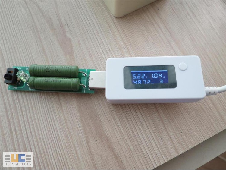 Фото 4. USB нагрузка переключаемая 1А / 2А для тестера по Киеву и Украине видео
