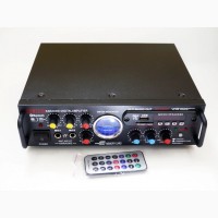 Усилитель звука Sonixin AV-339BT + USB + КАРАОКЕ 2микрофона Bluetooth
