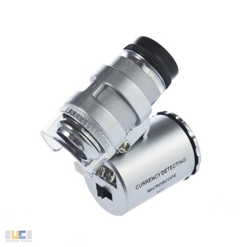 Фото 2. Карманный микроскоп MG 9882 60X с LED и ультрафиолетовой подсветкой