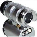 Карманный микроскоп MG 9882 60X с LED и ультрафиолетовой подсветкой