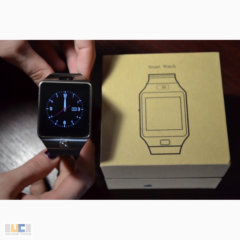 Фото 7. Наручные часы-телефон DZ09 Smart Watch