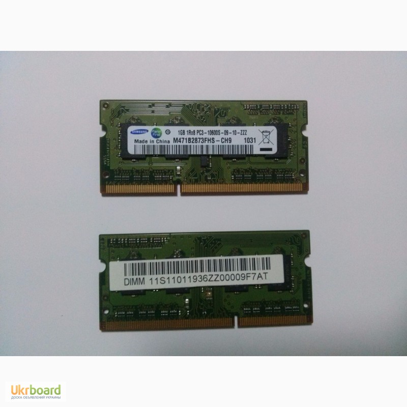 Фото 5. Оперативная память DDR 3, планки 1гб 2шт по 120 грн