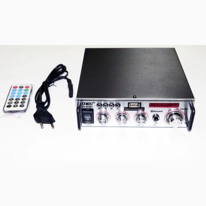 Фото 2. Усилитель UKC SN-004BT - Bluetooth, USB, SD, FM, MP3! 300W+300W Караоке 2х канальный