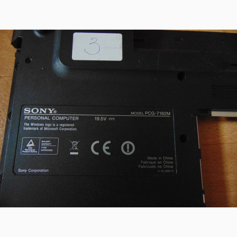 Фото 3. Ноутбук Sony VGN-NW21EF (model PCG-7182m)на запчасти (разборка)