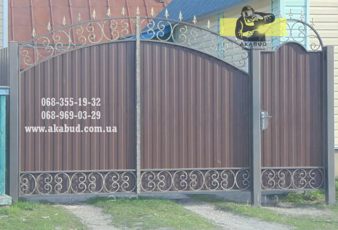 Фото 19. Ворота из профлиста в Кривом Роге от производителя