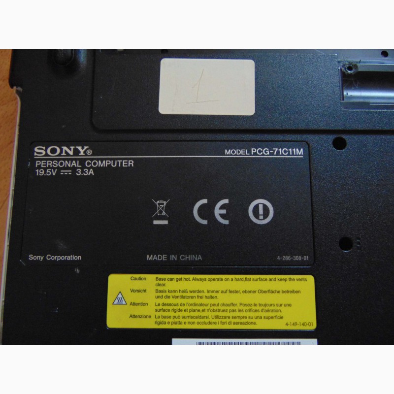 Фото 5. Ноутбук Sony Vaio PCG-71C11M на запчасти (разборка)