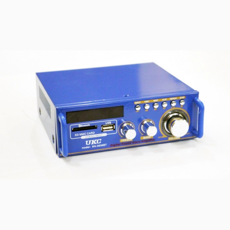 Фото 5. Усилитель UKС SN-3636BT - USB, SD, FM, MP3! 120W+120W 2х канальный
