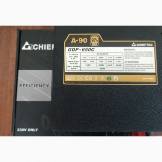 Блок питания Chieftec A-90 GDP-650S Модульный Игровой Мелитополь
