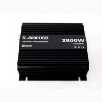 Усилитель X-8000USB - Bluetooth, USB, SD, FM, MP3! 2800W 4х канальный